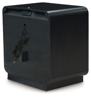 Rowanbeck - One Drawer Night Stand - Black - R&R Furniture Gallery (Fountain Valley, CA)