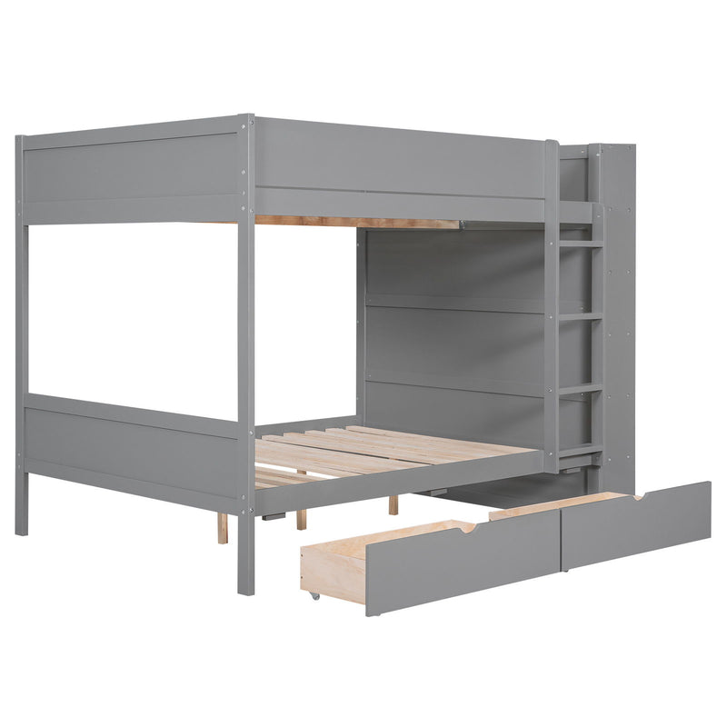 Bunk Bed With 2 Drawers And Multi Layer Cabinet - R&R Furniture Gallery (Fountain Valley, CA)