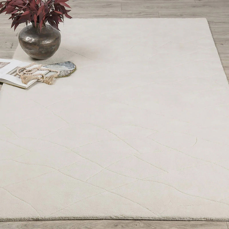 Renewed - 2' x 3' Lucerne Wool Area Rug - Ivory