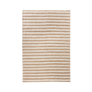 Classic Home Rhodes Stripe Area Rug featuring a modern, multicolored striped pattern on soft woven fabric.