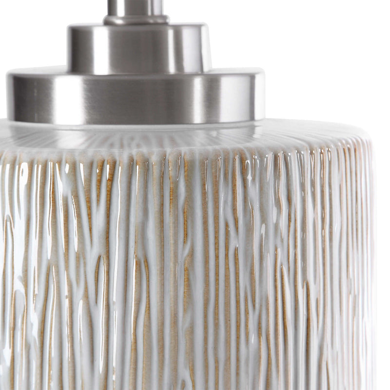 Georgios - Cylinder Table Lamp - White