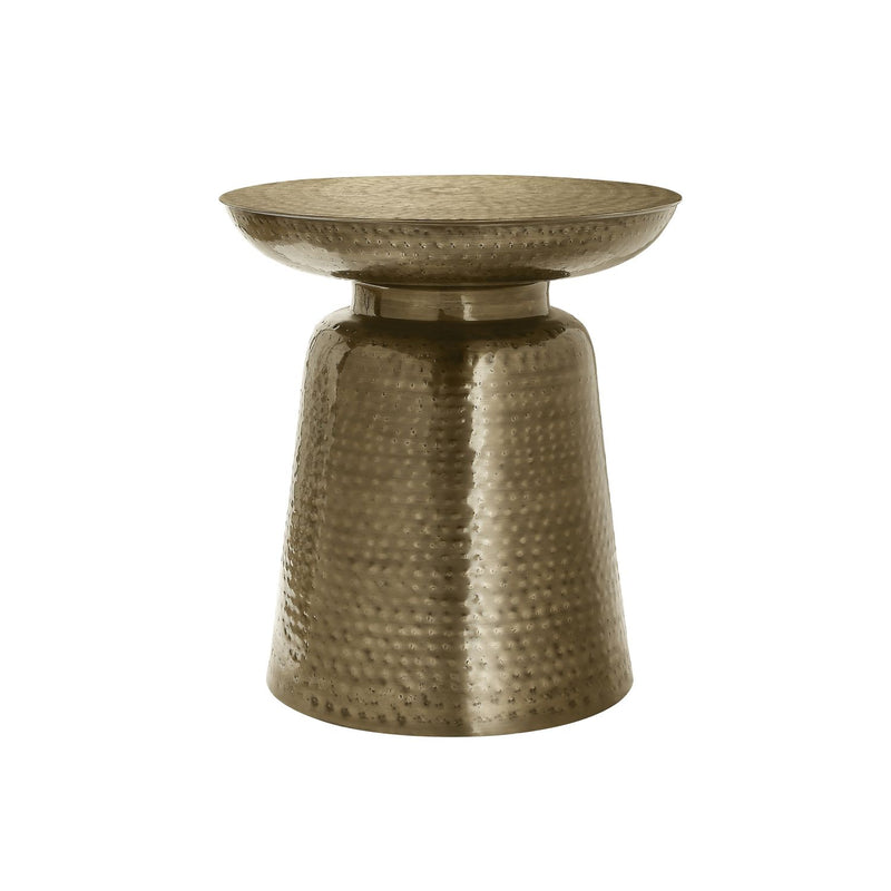 Drum Accent Side Table, Hammered Texture - R&R Furniture Gallery (Fountain Valley, CA)
