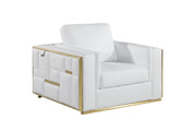 1130 - Top Grain Italian Leather Chair - R&R Furniture Gallery (Fountain Valley, CA)
