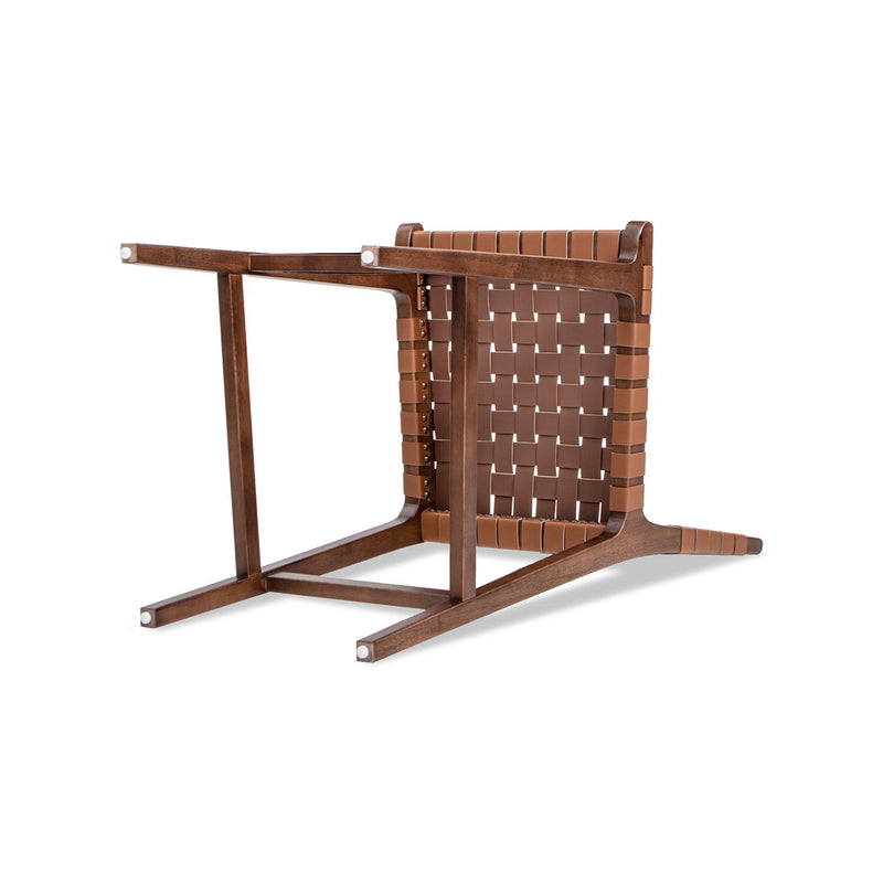 Andre - Counter Stool With Back - Pecan Brown - R&R Furniture Gallery (Fountain Valley, CA)