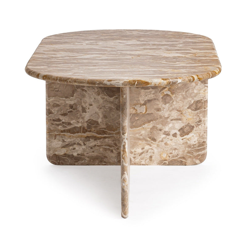 Jaylani - Oval Coffee Table - Desert Drift