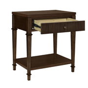 Kenna - Nightstand With Storage - Dark Coffee - R&R Furniture Gallery (Fountain Valley, CA)