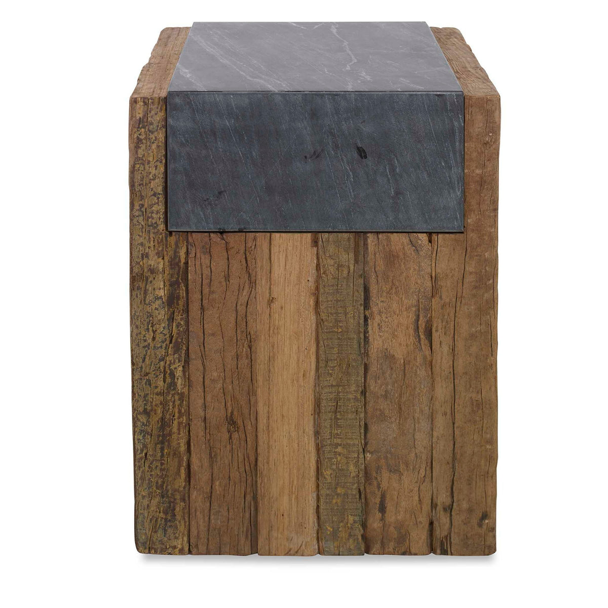 Jonah - Side Table - Black / Brown