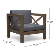 Brava - Mid - Century Modern Club Chair With Water Resistant Cushions - R&R Furniture Gallery (Fountain Valley, CA)