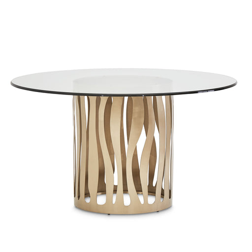 La Rachelle - Round Dining Table - Champagne - R&R Furniture Gallery (Fountain Valley, CA)