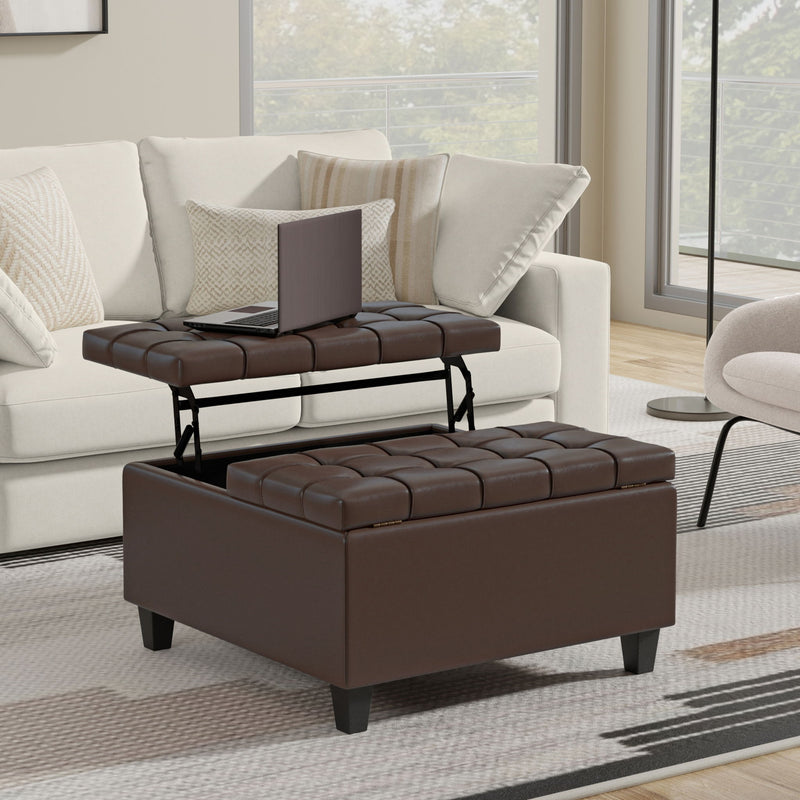 Harrison - Large Coffee Table Storage Ottoman - R&R Furniture Gallery (Fountain Valley, CA)