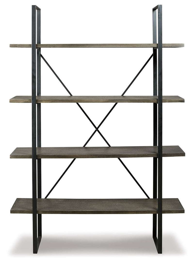 Gilesgrove - Bookcase - Black / Gray - R&R Furniture Gallery (Fountain Valley, CA)