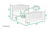 Marcella - Upholstered Shelter Headboard Bed Set - R&R Furniture Gallery (Fountain Valley, CA)
