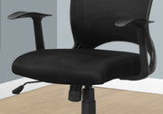 Office Chair, Adjustable Height, Swivel, Ergonomic, Armrests, Mesh - Black - R&R Furniture Gallery (Fountain Valley, CA)