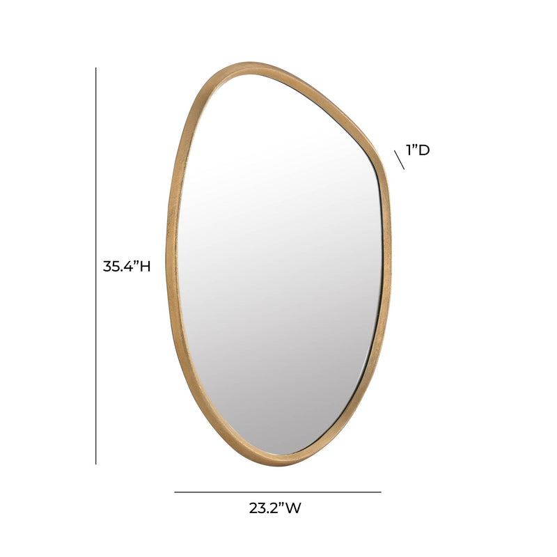 Mika - Wall Mirror - Gold - R&R Furniture Gallery (Fountain Valley, CA)