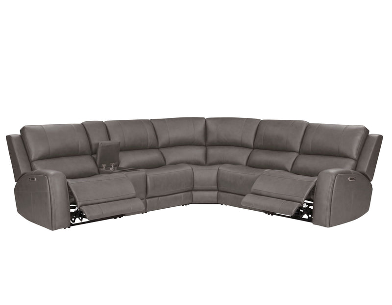 Belmont - Zero Gravity Power Reclining Sectional With Power Adjustable Headrests - R&R Furniture Gallery (Fountain Valley, CA)