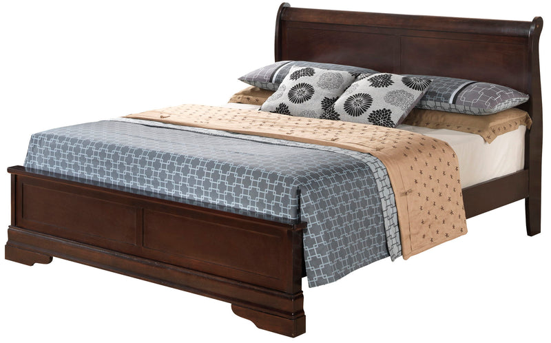 Sleigh Bed With Low Footboard - R&R Furniture Gallery (Fountain Valley, CA)