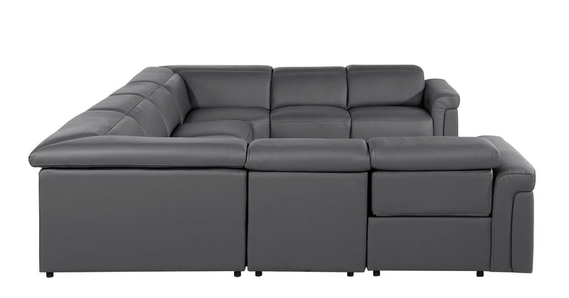 1126 - 8-Piece U-Shaped Sectional Sofa In With 4 Power Recliners & Power Headrests