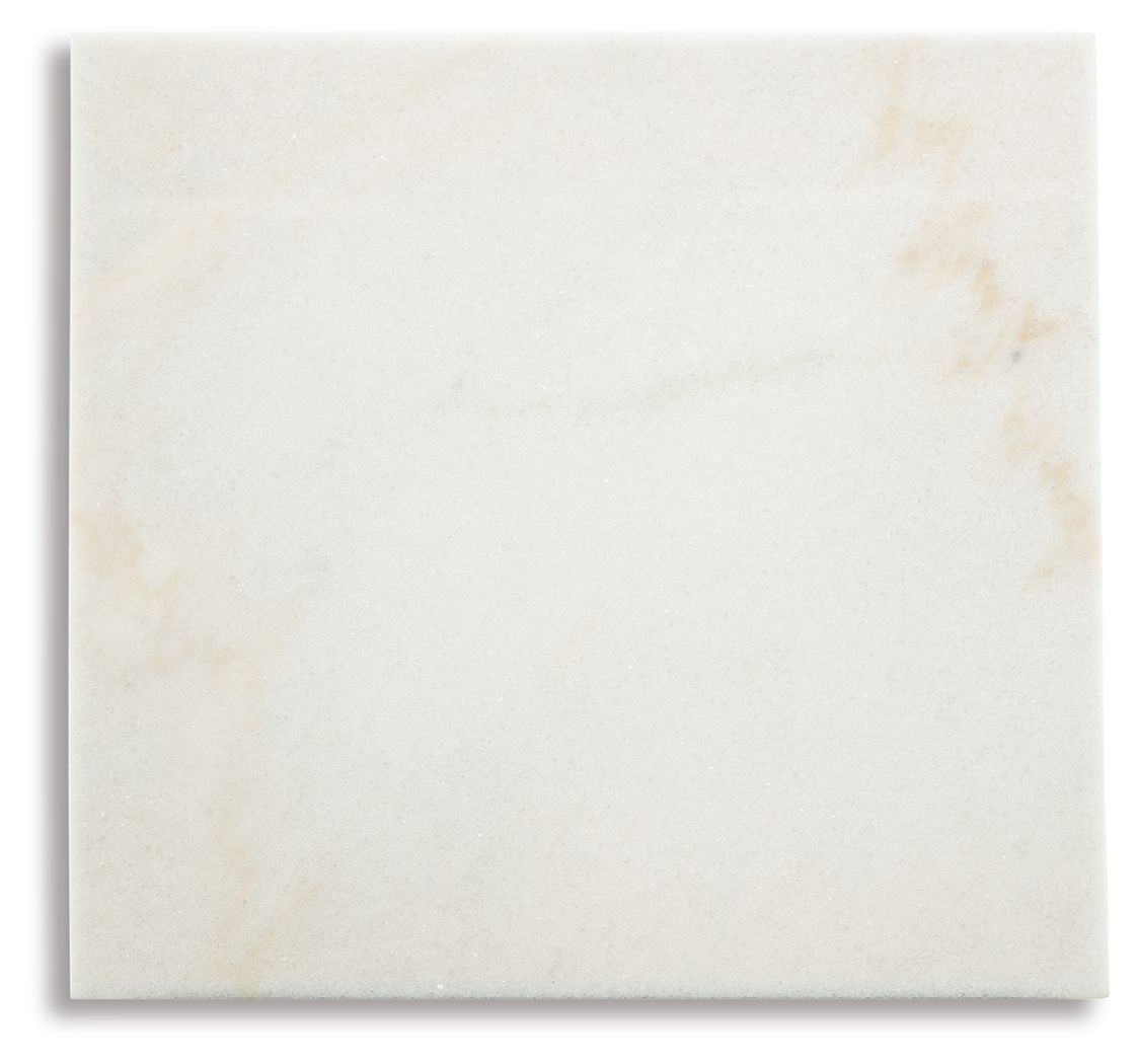 Fostead - Square End Table - White / Espresso - R&R Furniture Gallery (Fountain Valley, CA)