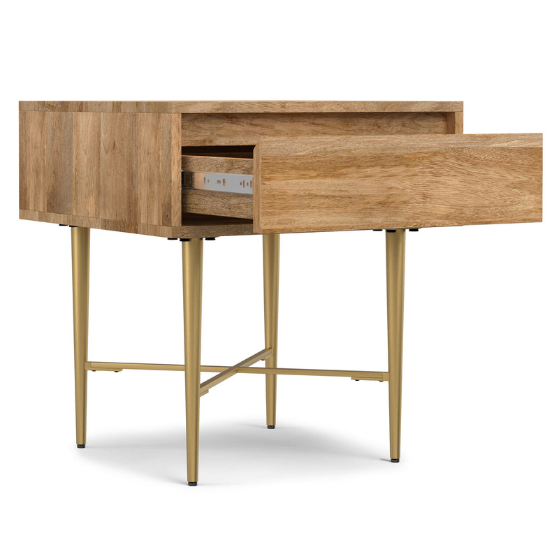 Fallon - End Table With Drawer - Natural - R&R Furniture Gallery (Fountain Valley, CA)