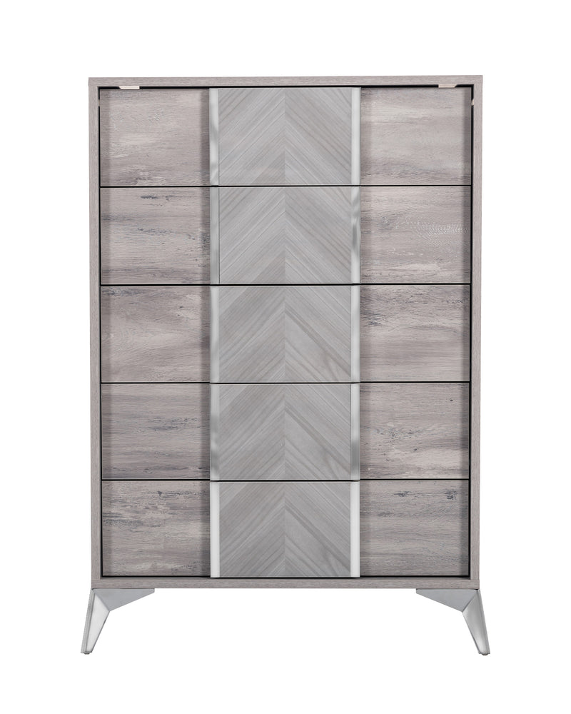 Alexa Italian Modern Grey Chest — view 3