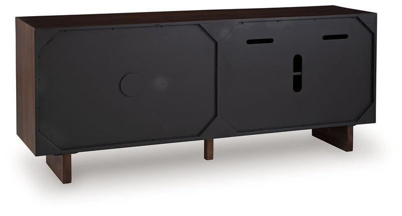 Welby - Accent Cabinet - Brown / Charcoal - R&R Furniture Gallery (Fountain Valley, CA)
