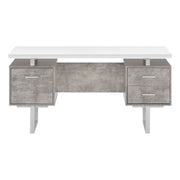 Computer Desk For Home Office, Laptop, Left, Right Set - Up, Storage Drawers, Contemporary & Modern - R&R Furniture Gallery (Fountain Valley, CA)