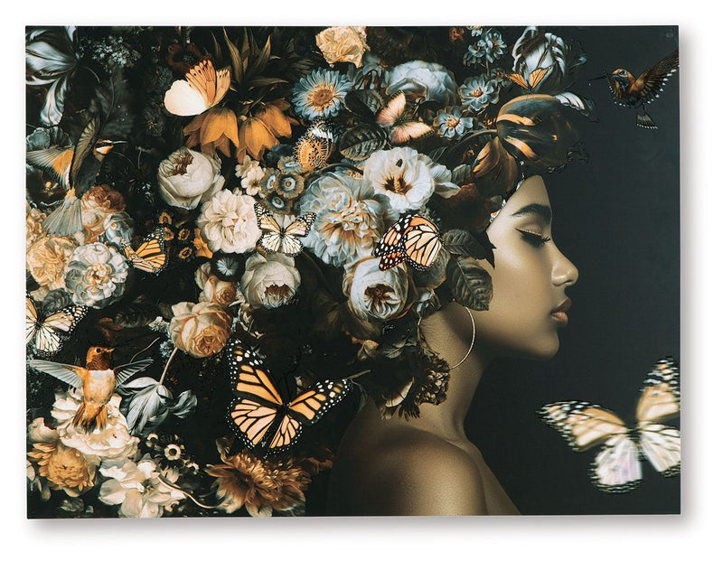 Valfer - Wall Art - Orange / Black / White - R&R Furniture Gallery (Fountain Valley, CA)
