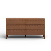 TOV Furniture Oodle 6 Drawer Dresser with sleek modern design and wooden finish, featuring six spacious drawers.