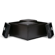 Avalon - Square Coffee Table Storage Ottoman - Tanners Brown - R&R Furniture Gallery (Fountain Valley, CA)