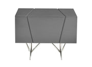 Chrysler Modern Grey Nightstand