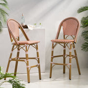 Outdoor Pe Rattan French Barstool Set - R&R Furniture Gallery (Fountain Valley, CA)