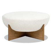 Bali - Round Upholstered Ottoman - R&R Furniture Gallery (Fountain Valley, CA)