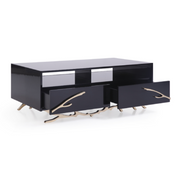 Legend Modern Black & Gold Coffee Table — view 2
