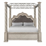 Panel Canopy King Bed - Gray