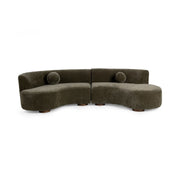 Classic Home Octavia stationary sectional sofa with plush cushions and modern design in a neutral fabric.