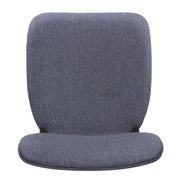 Set of two upholstered Noble House comfort dining chairs with padded seats and stylish fabric upholstery.