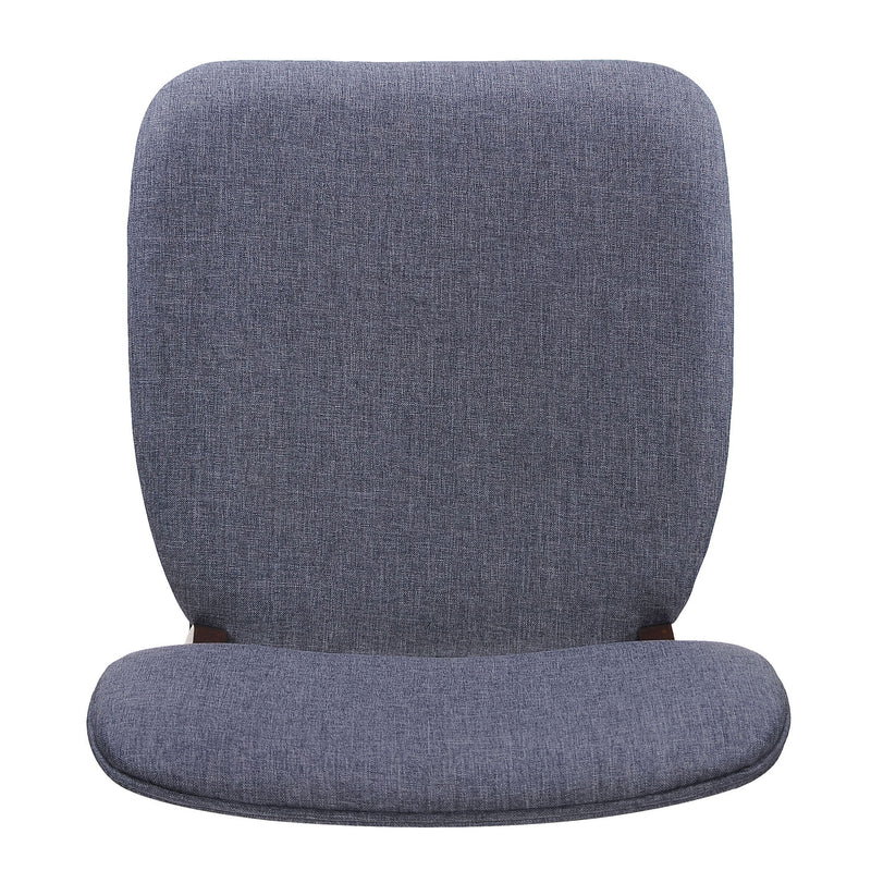 Set of two upholstered Noble House comfort dining chairs with padded seats and stylish fabric upholstery.