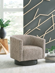 Jorryn - Swivel Accent Chair - Brown - R&R Furniture Gallery (Fountain Valley, CA)