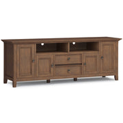 Amherst - Wide TV Media Stand - Rustic Natural Aged Brown - R&R Furniture Gallery (Fountain Valley, CA)