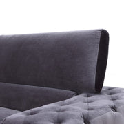 Trisha Modern Grey Fabric Chair — view 3