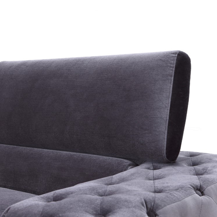 Trisha Modern Grey Fabric Chair — view 3