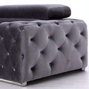 Trisha Modern Grey Fabric Chair — view 4