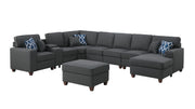 Eric - 9 Piece Upholstered Sectional With Ottoman - R&R Furniture Gallery (Fountain Valley, CA)