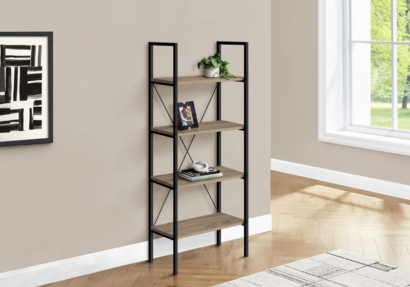 Bookshelf, Bookcase, 4 Tier, Office, Bedroom, Contemporary, Modern - R&R Furniture Gallery (Fountain Valley, CA)