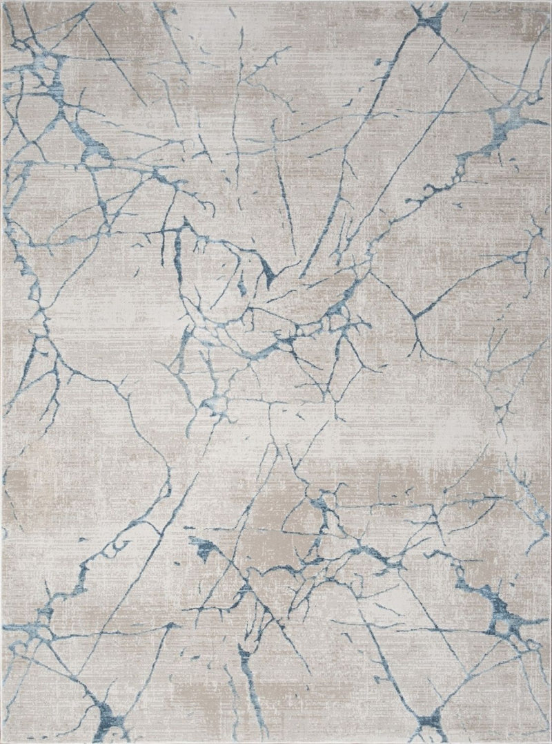 Elegance - 5'3" X 7'3" Area Rug - Blue, Polyester - R&R Furniture Gallery (Fountain Valley, CA)