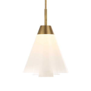 Tiered Ombre - 1 Light LED Pendant - Brass