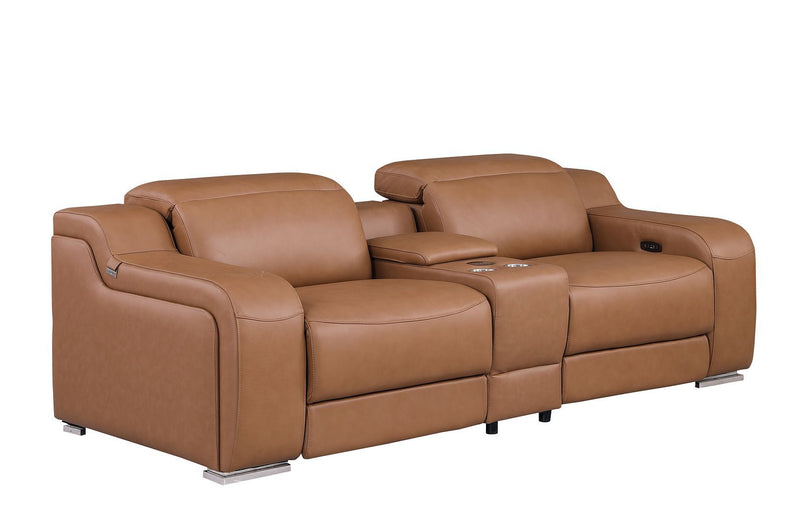 1116 - 7-Piece Modular Power Reclining Sofa, Loveseat & Chair Set In With 5 Power Recliners & Power Headrests