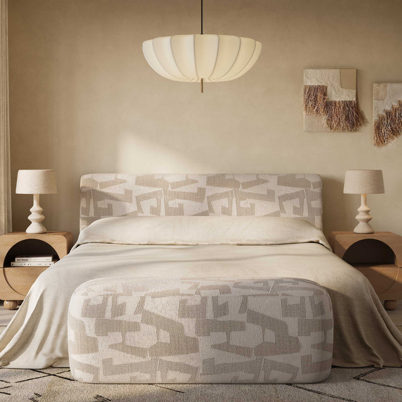 Isla - Jacquard Pattern King Bed - R&R Furniture Gallery (Fountain Valley, CA)