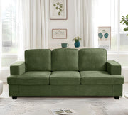 Modern Sofa, Comfortable 3 Seater Couch With Deep Seating, Loose Back Cushions, Wide Arms - R&R Furniture Gallery (Fountain Valley, CA)
