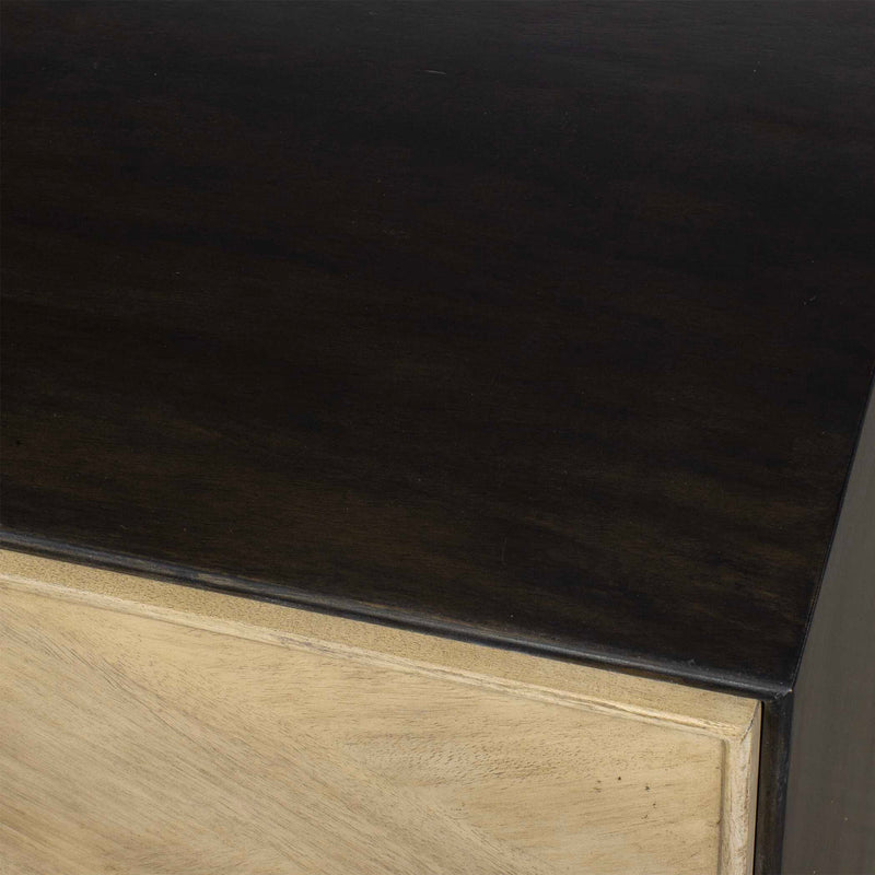 Reina - Modern 2 Door Cabinet - Woodtone